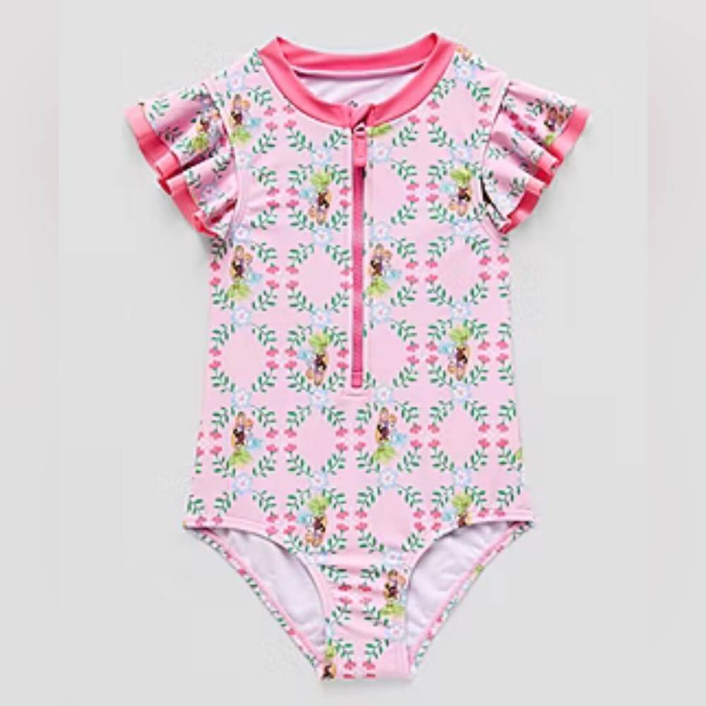 Disney Collection Little Girls Princess one Piece Swimsuit